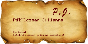 Pölczman Julianna névjegykártya